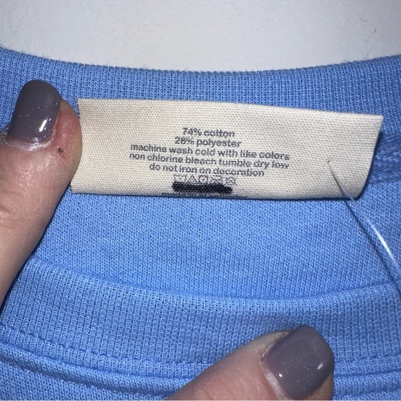 NWOT SIMPLY SOUTHERN “Elf” Blue Sweatshirt - M - Picture 4 of 4